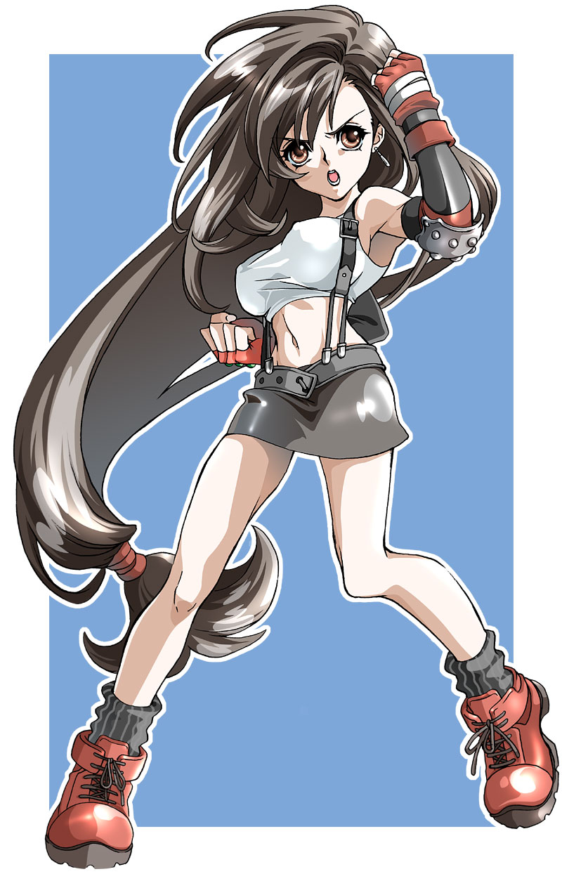tifa lockhart (final fantasy and 1 more) drawn by yonesuke