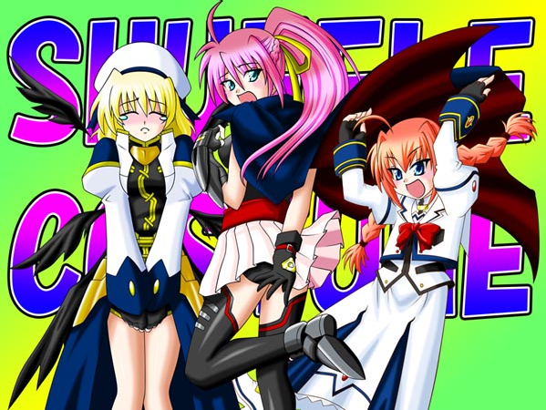 fate testarossa, takamachi nanoha, yagami hayate, vita, signum, and 1 more (lyrical nanoha and 2 more)