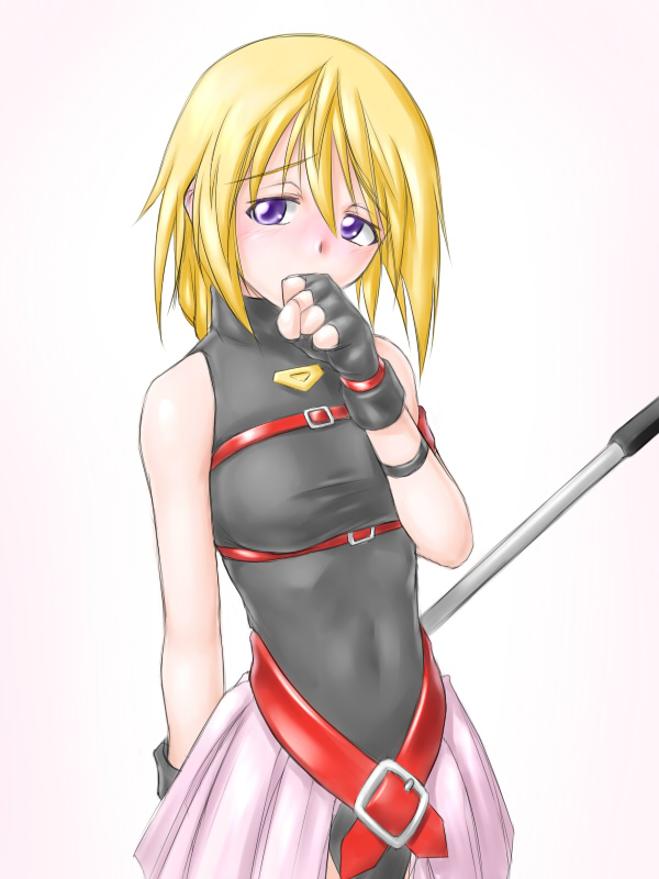fate testarossa, bardiche, and charlotte dunois (lyrical nanoha and 2 more) drawn by ^jj^