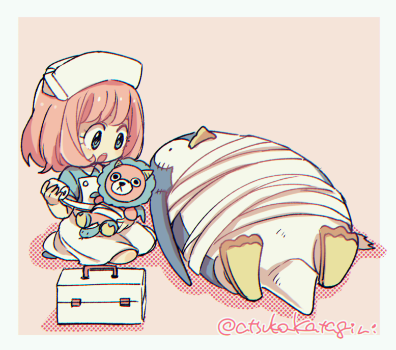 anya and director chimera (spy x family) drawn by katagiri_atsuko