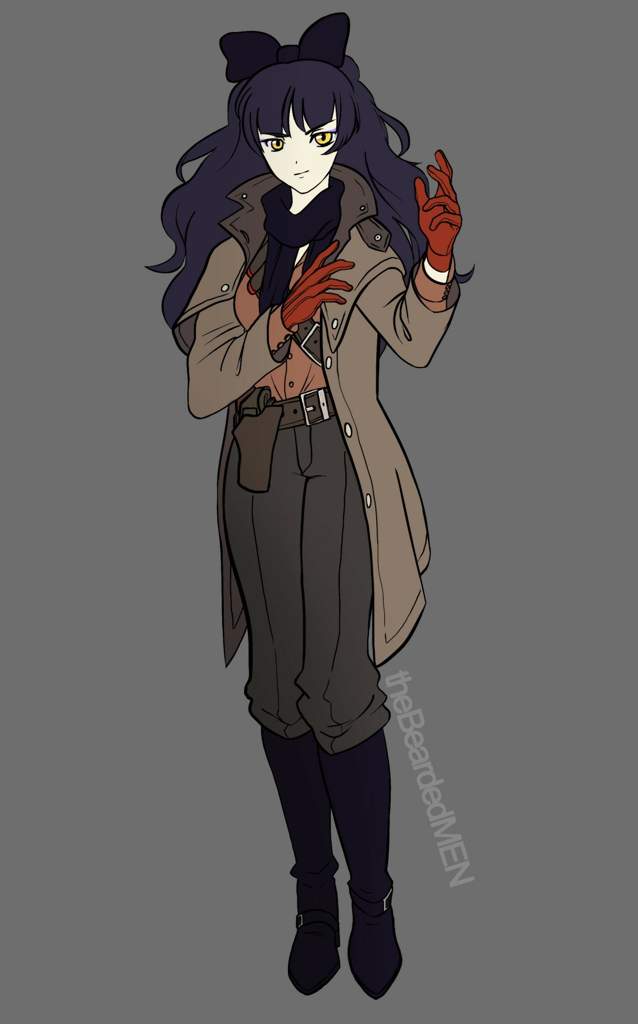 blake belladonna and revolver ocelot (rwby and 3 more)