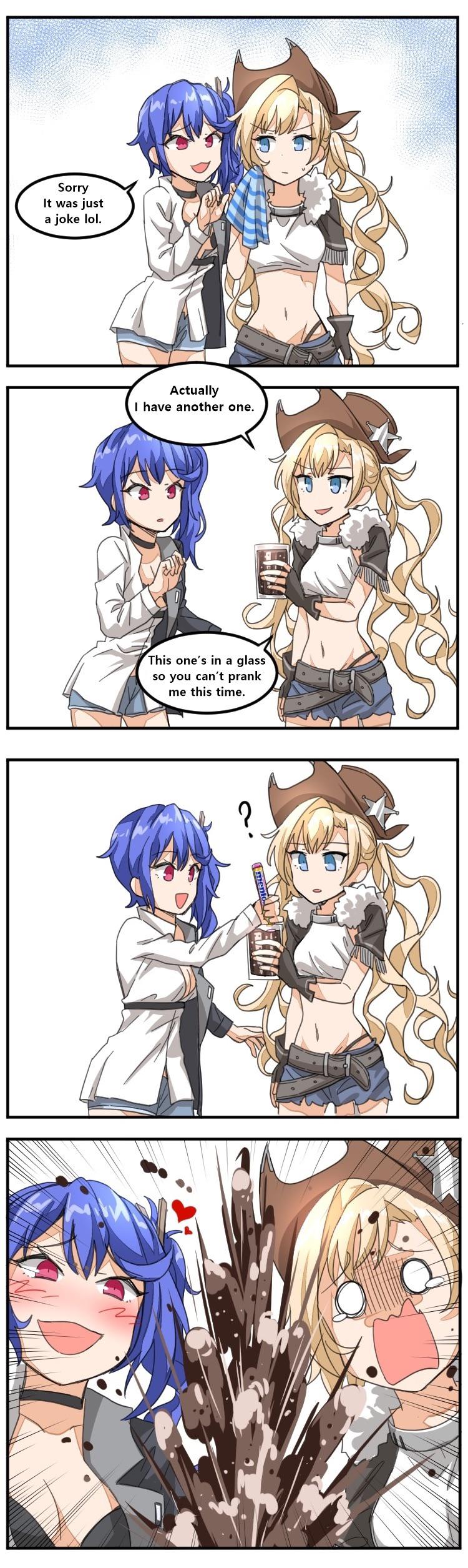 k11 and colt revolver (girls' frontline) drawn by dulldull
