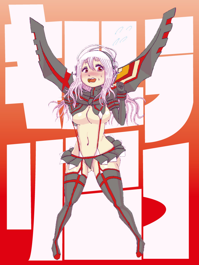 senketsu and super sonico (kill la kill and 1 more) drawn by kotobakarin