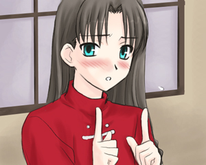 tohsaka rin (fate and 1 more) drawn by boribeya