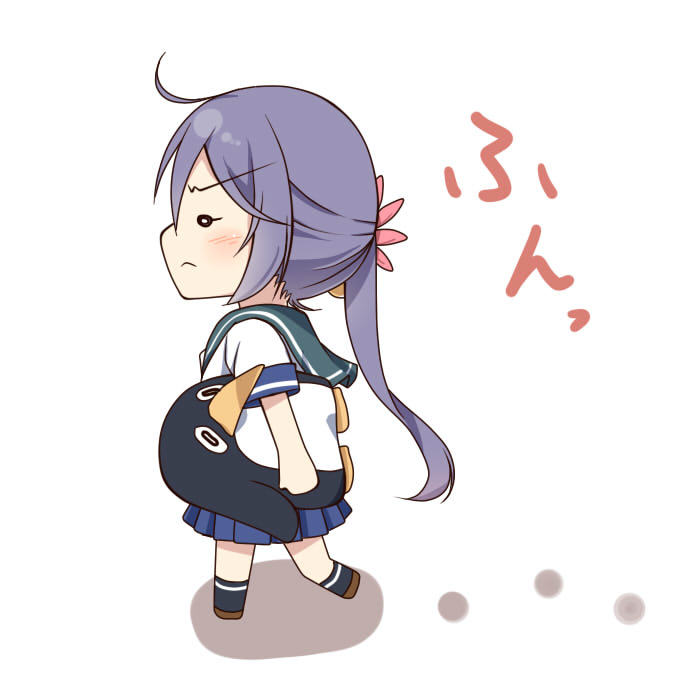 akebono and failure penguin (kantai collection) drawn by sazaki_hiyoru