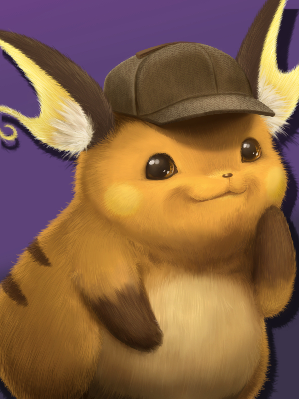 pikachu, raichu, and detective pikachu (pokemon and 2 more) drawn by cafe_(chuu_no_ouchi)