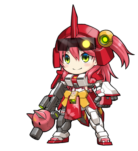 sakura miko, kintoki, zaku ii s char custom, and mikochar (hololive and 2 more) drawn by pinguinkotak