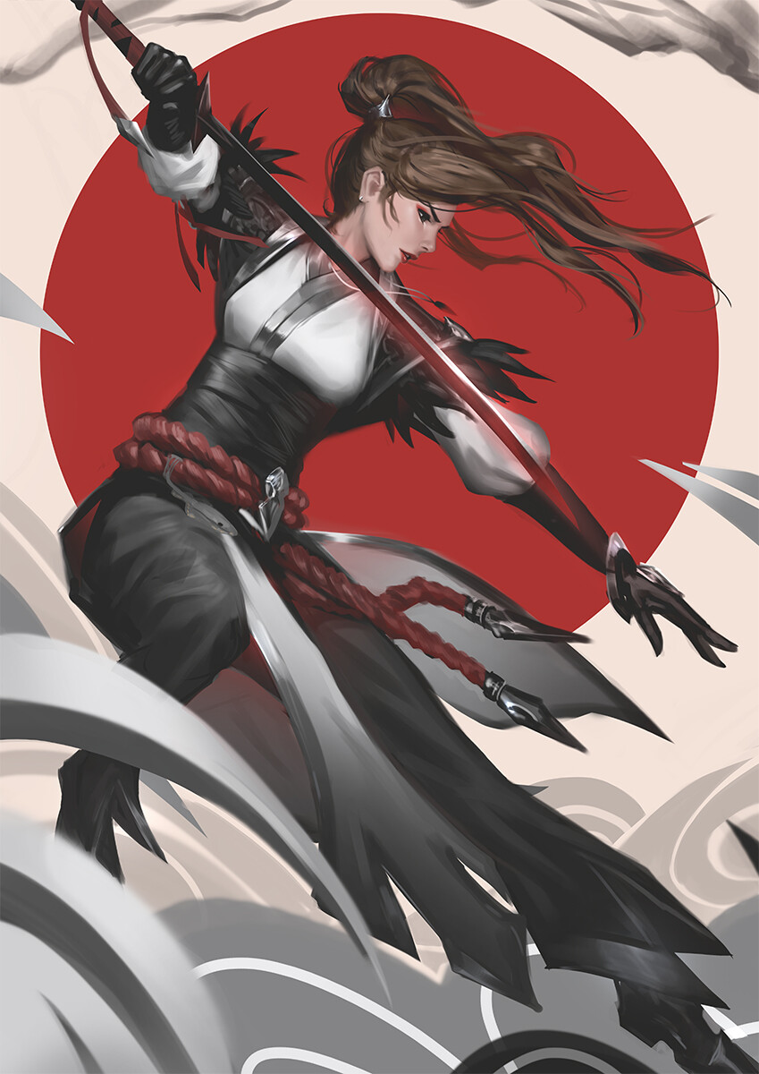 akane sgail (original) drawn by raikoart