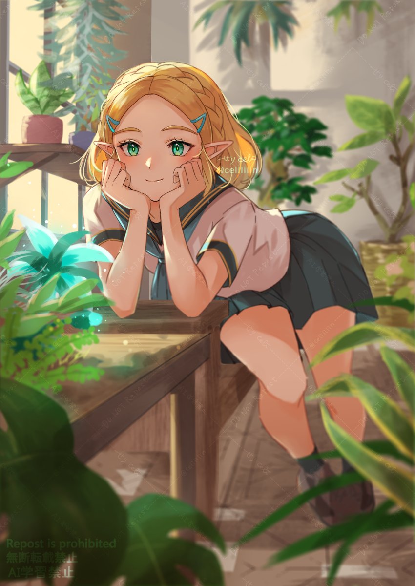 princess zelda (the legend of zelda and 2 more) drawn by seri_(yuukasakura)