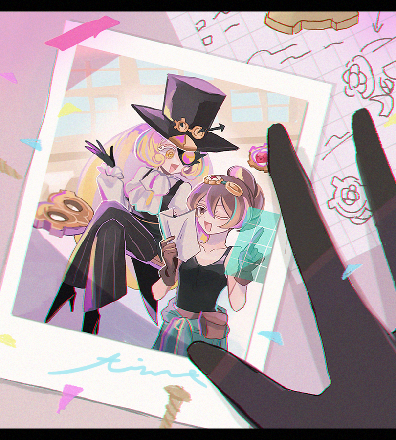 timekeeper cookie and croissant cookie (cookie run and 1 more) drawn by mamimumemo
