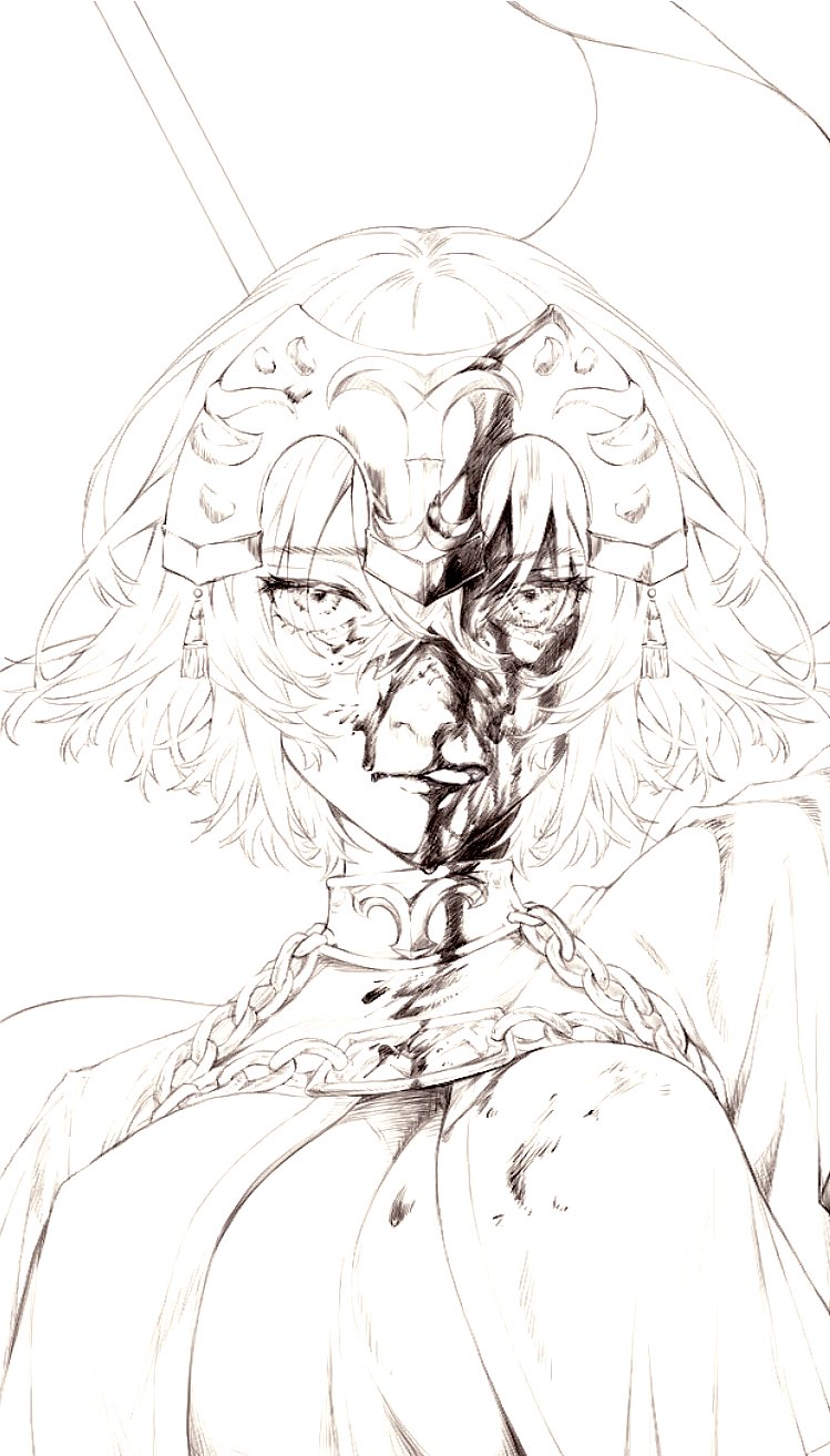 jeanne d'arc alter (fate and 1 more) drawn by bakushi_(kaeritai0609)