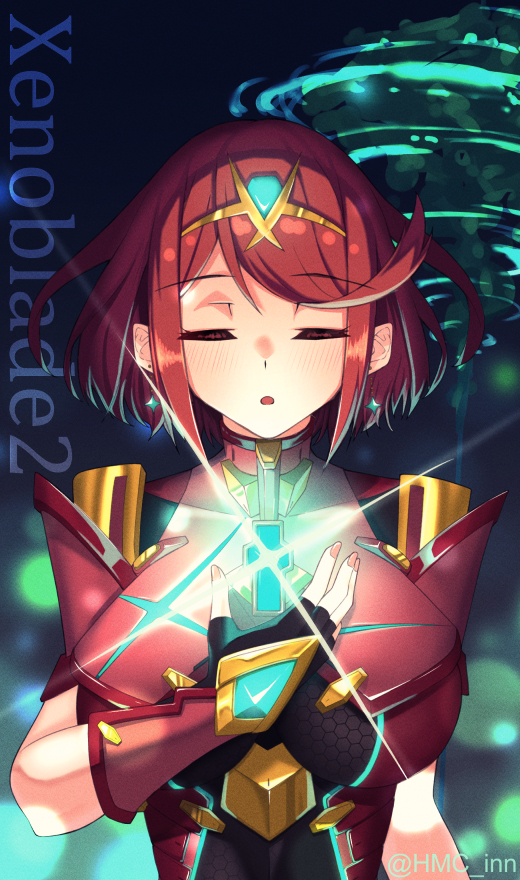 pyra (xenoblade chronicles and 1 more) drawn by hamachado