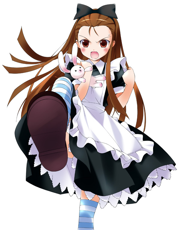 minase iori and usa-chan (idolmaster) drawn by sakana_(flame_sakana)