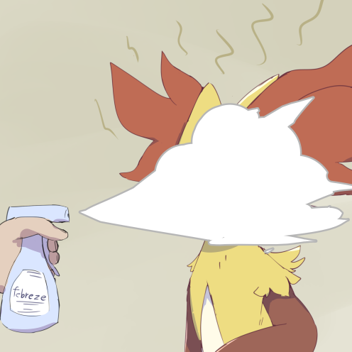 delphox (pokemon) drawn by boke-chan