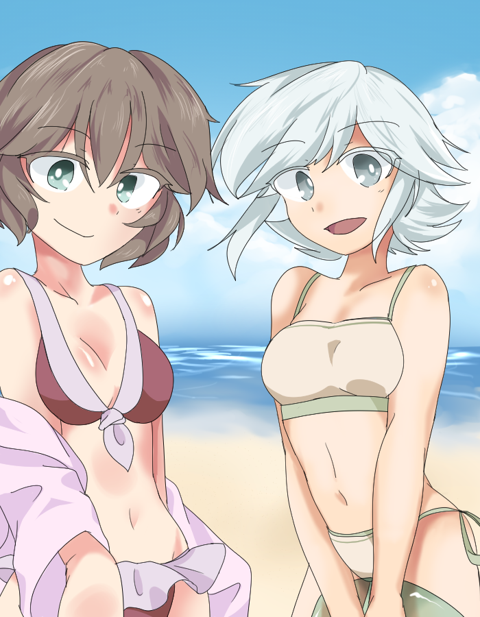 houlen yabusame, kuzu suzumi, and cine hamal (len'en) drawn by jandare