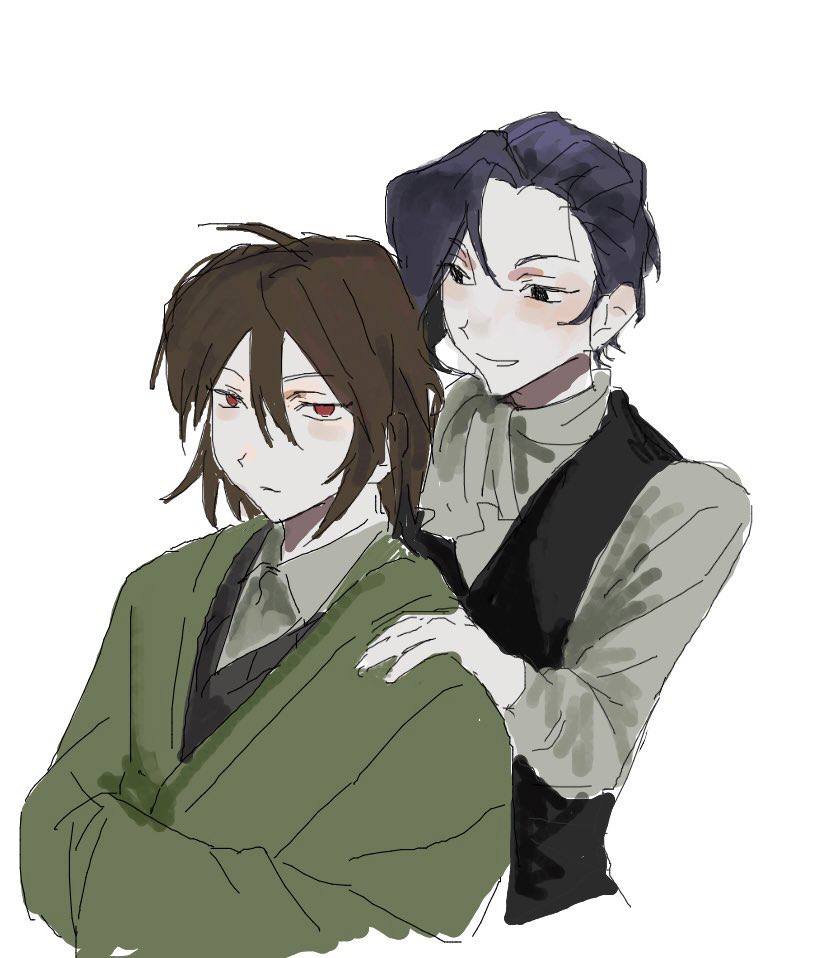 harada mutei and utsugi rangiri (saibou shinkyoku) drawn by una_(user_axdk2325)