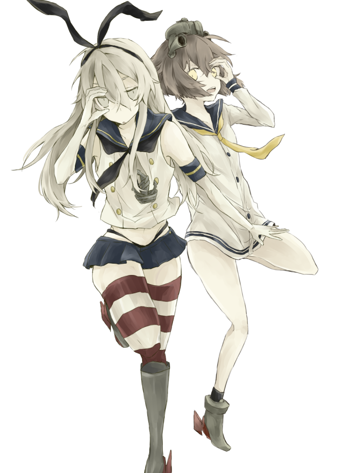 shimakaze and yukikaze (kantai collection) drawn by shi_(rxm091)