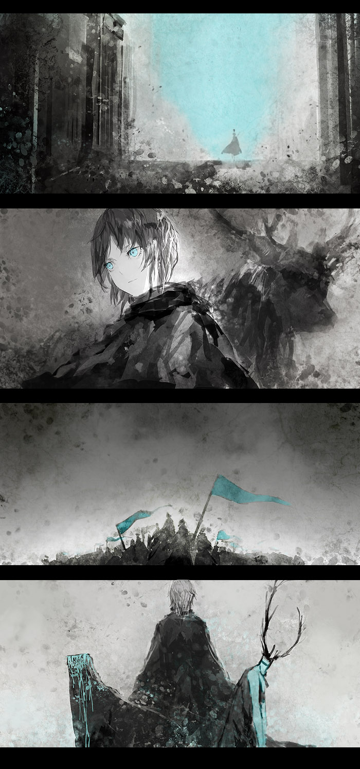 pixiv fantasia and 1 more drawn by fabri