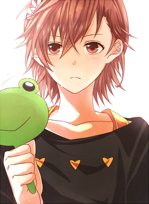 misaka mikoto and gekota (toaru majutsu no index and 2 more) drawn by srung