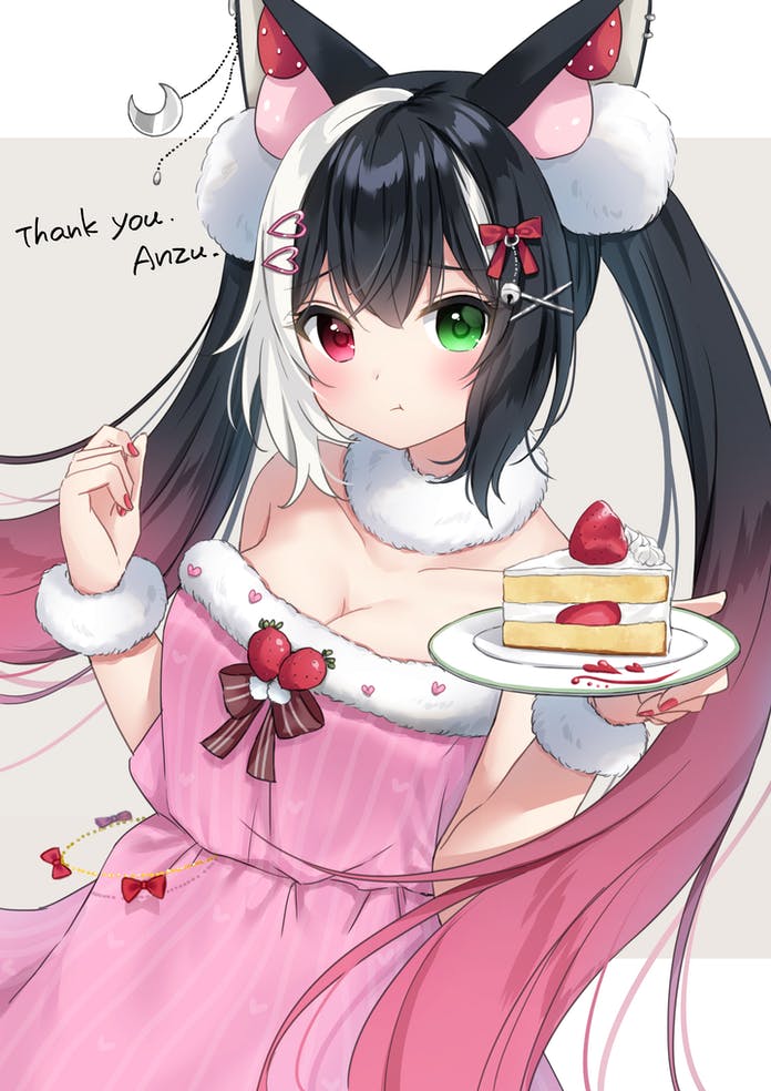 qiu yue (indie virtual youtuber) drawn by yumoran