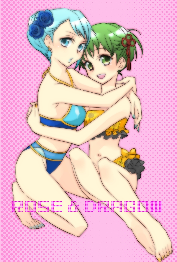 huang baoling, karina lyle, blue rose, and dragon kid (tiger & bunny) drawn by terai_arina