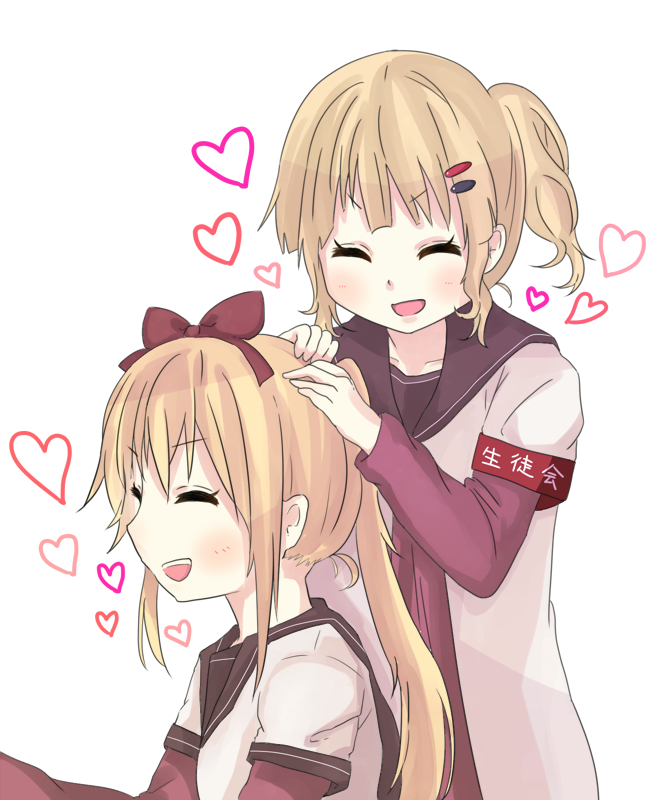 toshinou kyouko and oomuro sakurako (yuruyuri) drawn by kama_meshi