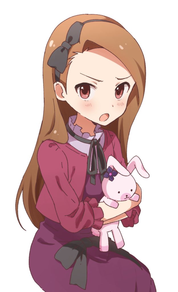 minase iori and usa-chan (idolmaster and 2 more) drawn by buchi_(y0u0ri_)