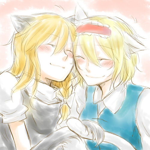 kirisame marisa and alice margatroid (touhou) drawn by fuji_tsugu