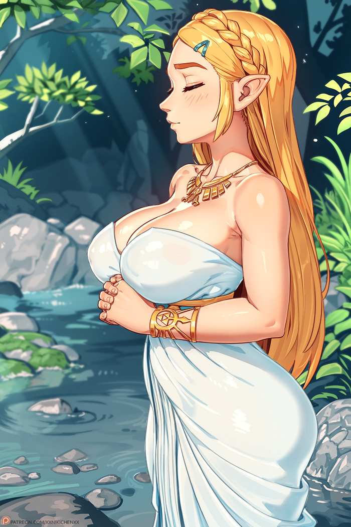 princess zelda (the legend of zelda and 1 more) drawn by nikichen