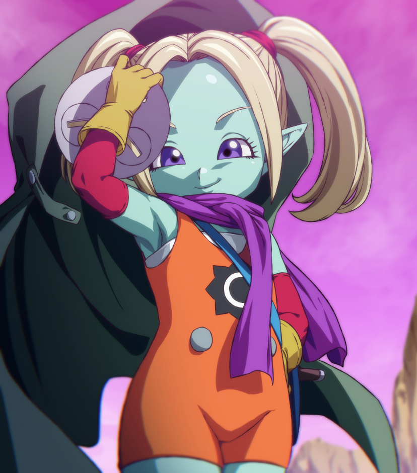 pansy and masked majin (dragon ball and 1 more) drawn by rom_(20)
