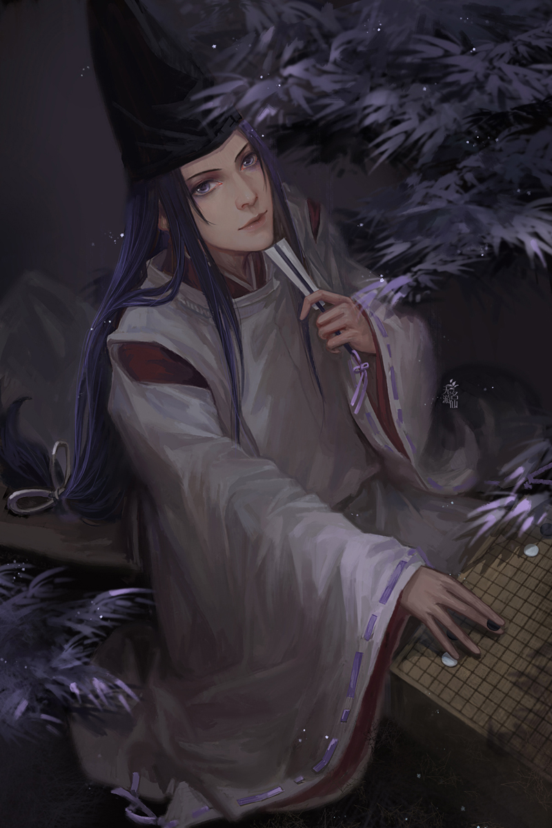 fujiwara no sai (hikaru no go) drawn by tinyyang