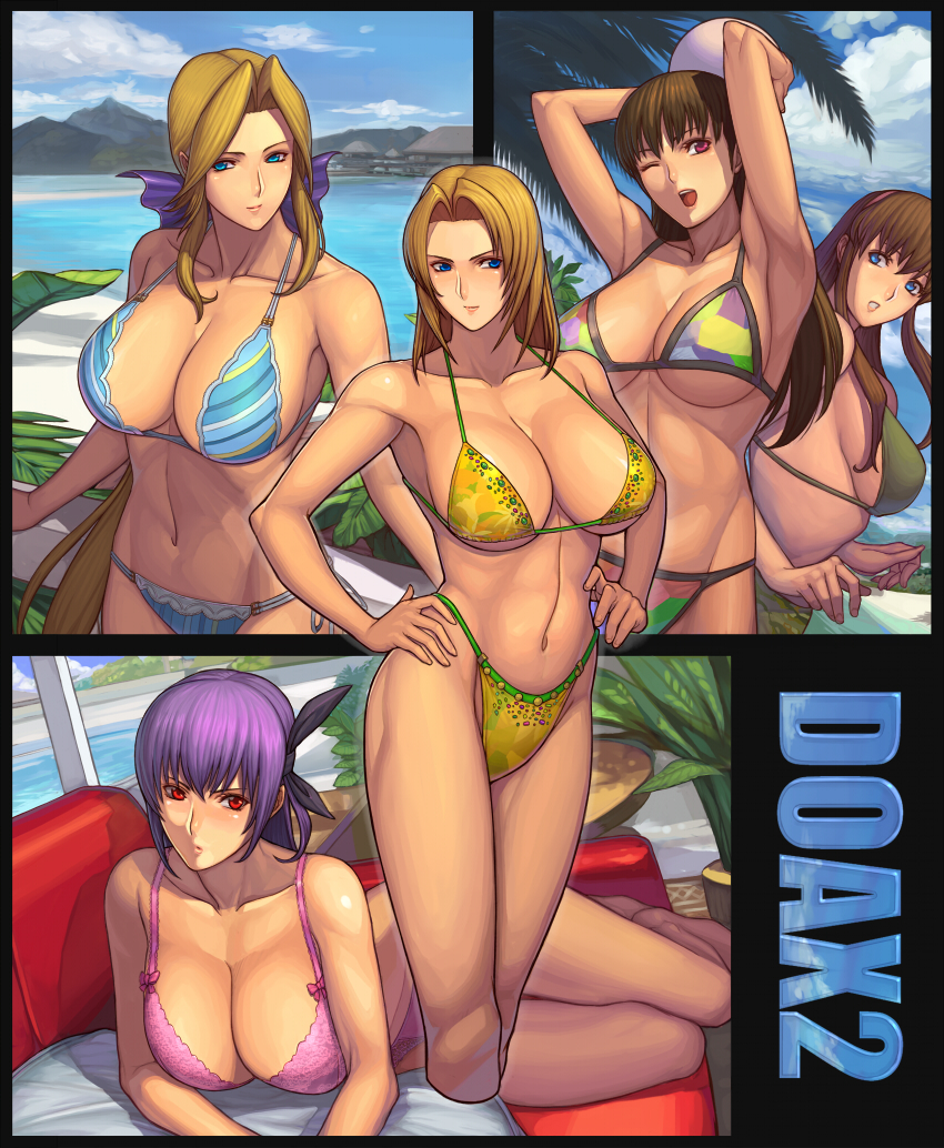 ayane, hitomi, lei fang, tina armstrong, and helena douglas (dead or alive) drawn by ibanen