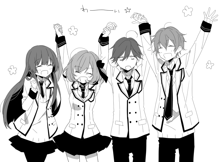 d-ne, c-ta, b-ko, and a-ya (shuuen no shiori project) drawn by naoto_(tulip)