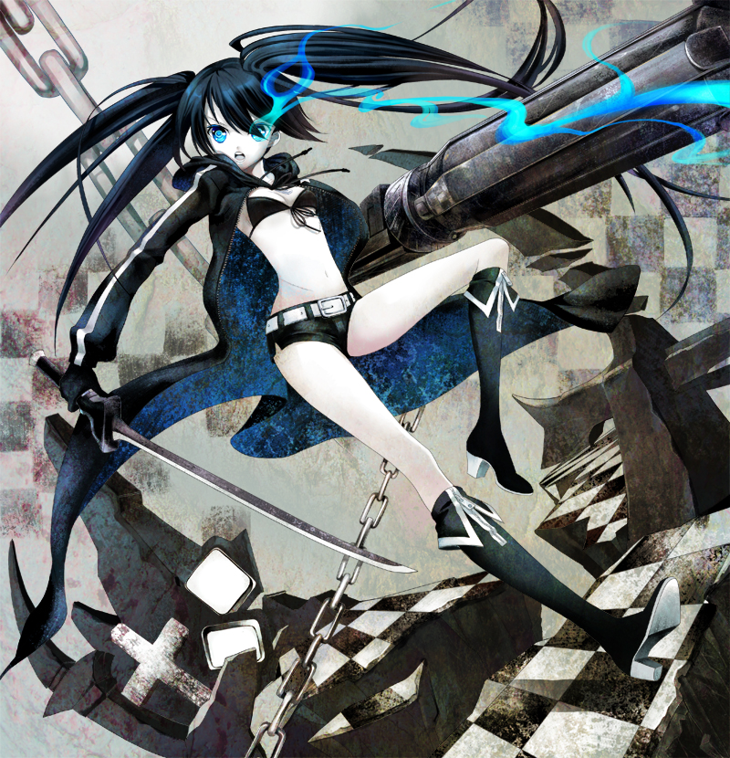 black rock shooter (black rock shooter) drawn by cocoon_(loveririn)
