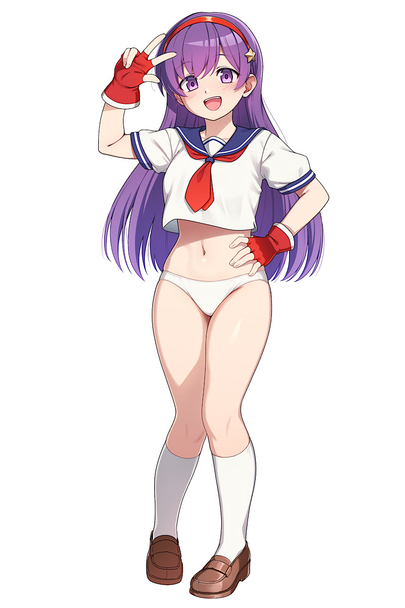 asamiya athena (the king of fighters) drawn by yotubeya