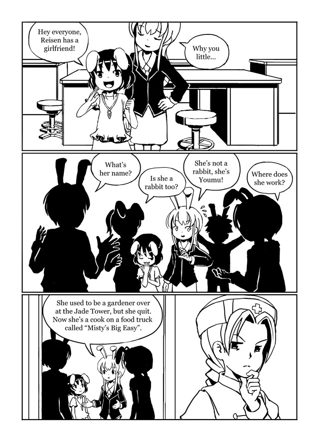 reisen udongein inaba, inaba tewi, and yagokoro eirin (touhou) drawn by sixten