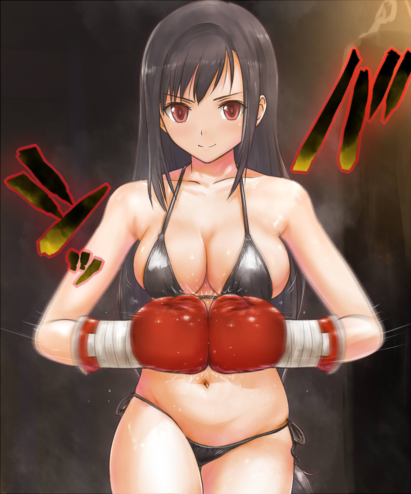 tifa lockhart (final fantasy and 1 more) drawn by akabeko_boxing
