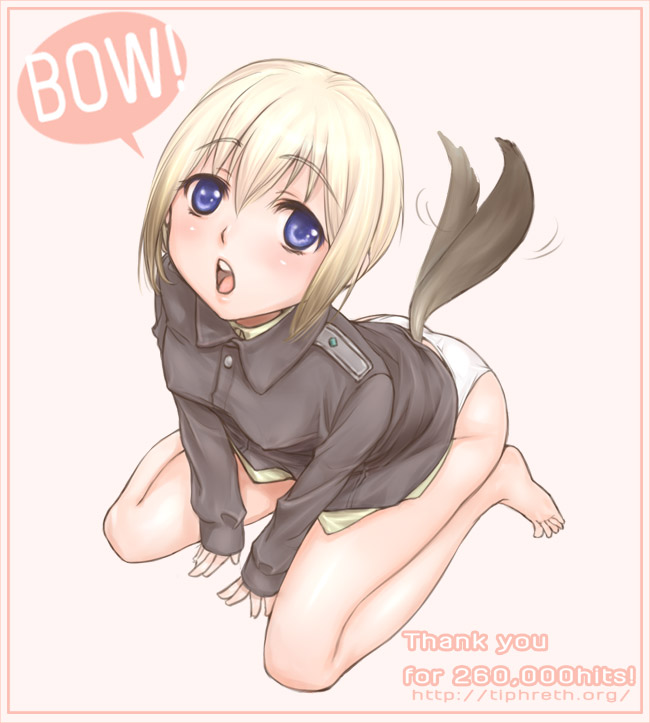 erica hartmann (world witches series and 1 more) drawn by kanda_aya