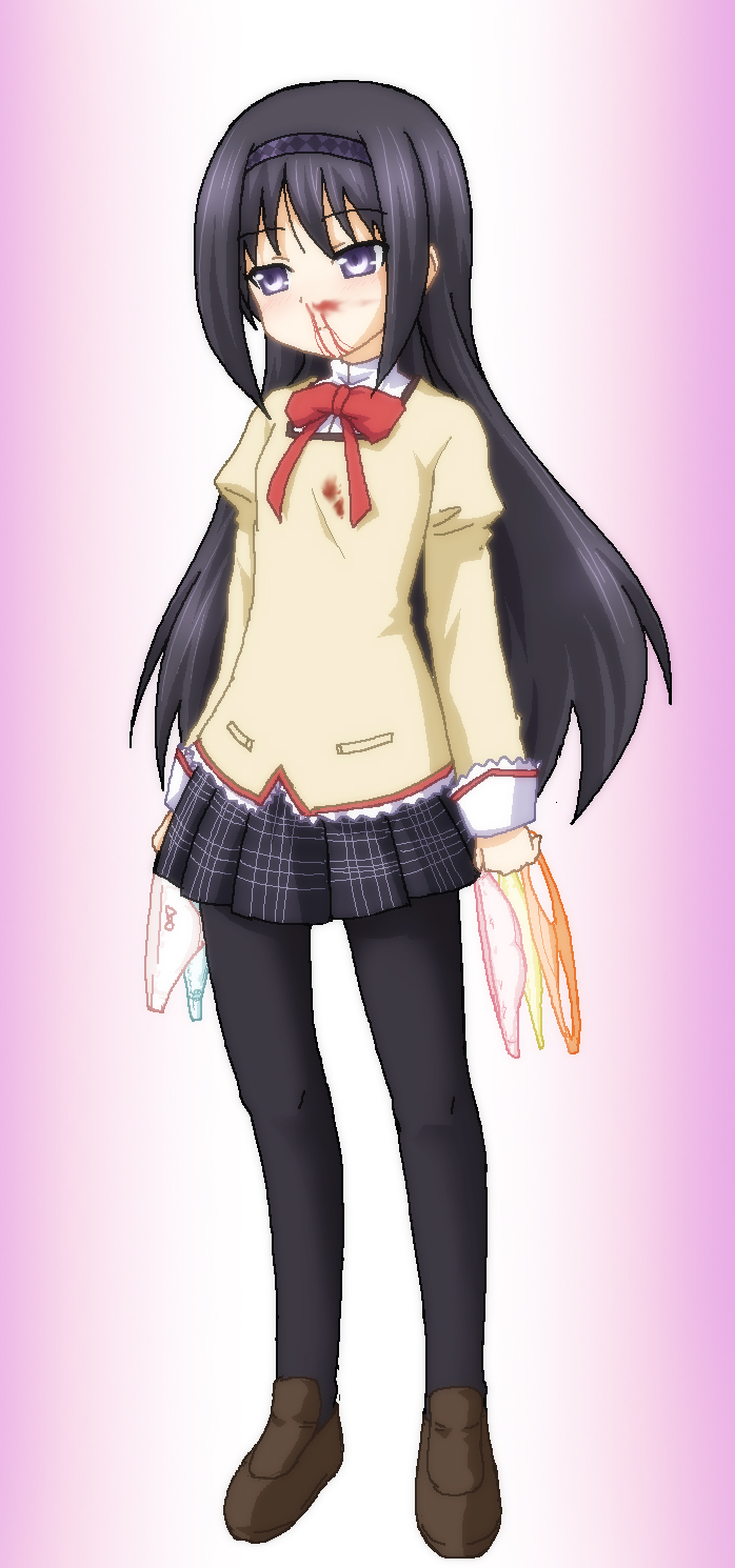akemi homura (mahou shoujo madoka magica) drawn by hayashiya_zankurou