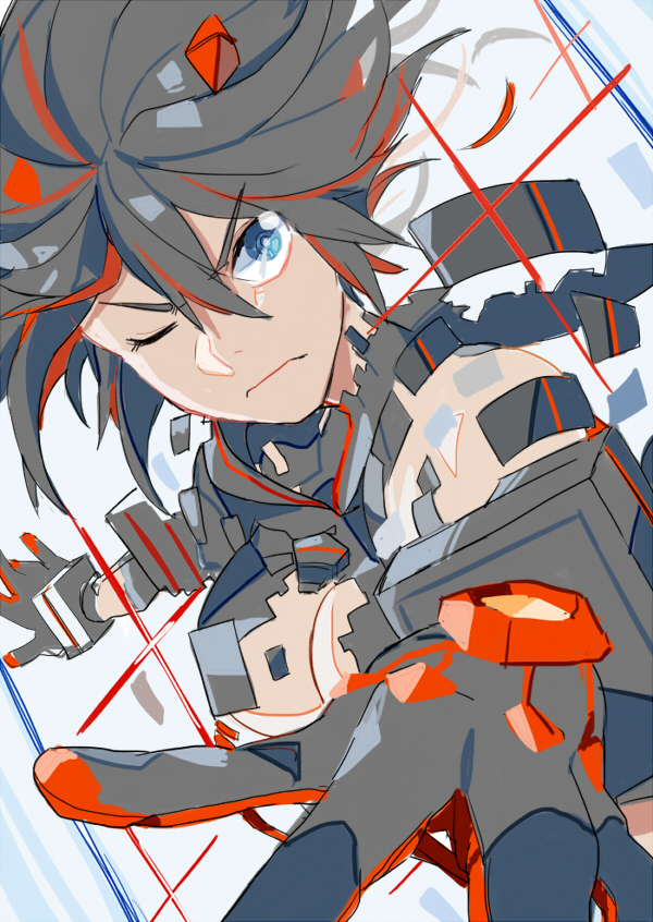 matoi ryuuko and senketsu (kill la kill) drawn by super_rakugaki