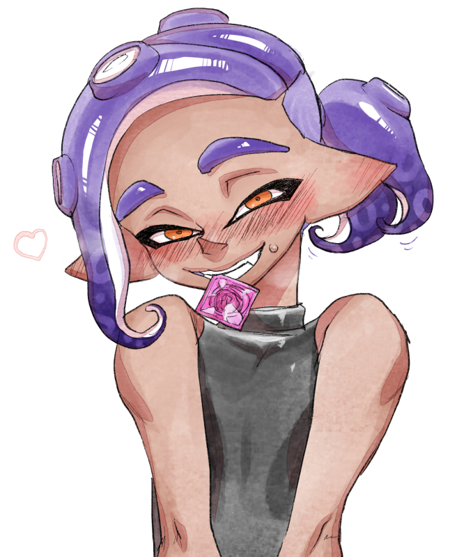 octoling player character and octoling boy (splatoon and 2 more) drawn by souzaipan