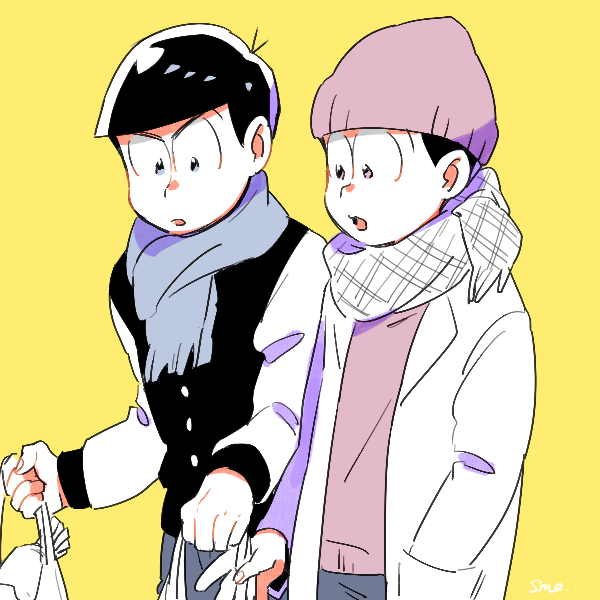 matsuno karamatsu and matsuno todomatsu (osomatsu and 1 more) drawn by sumio_(smosmo)