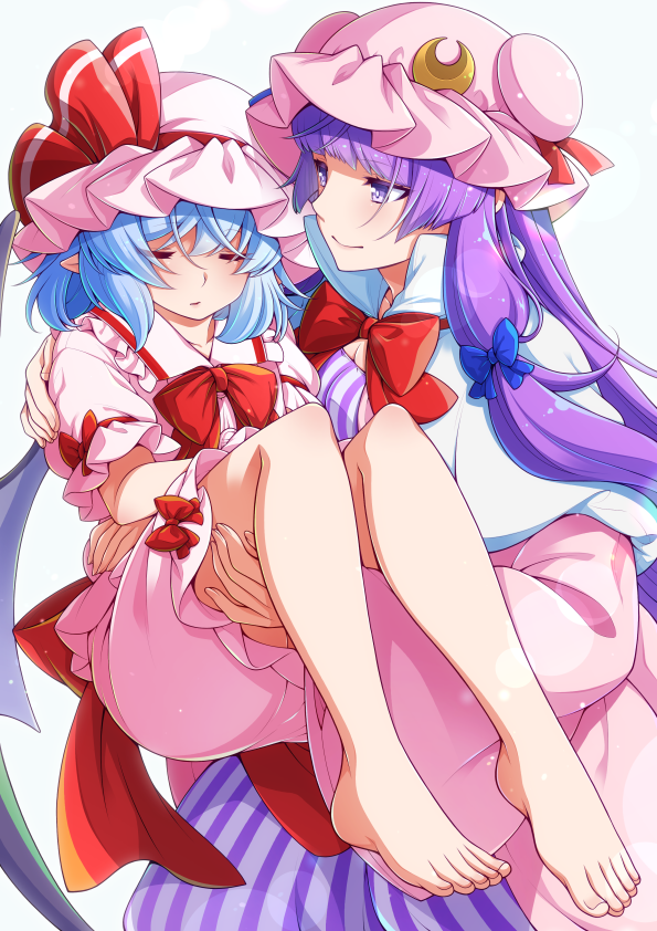 remilia scarlet and patchouli knowledge (touhou) drawn by eichi_yuu