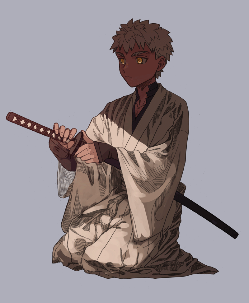emiya shirou and senji muramasa (fate and 1 more) drawn by tnaym