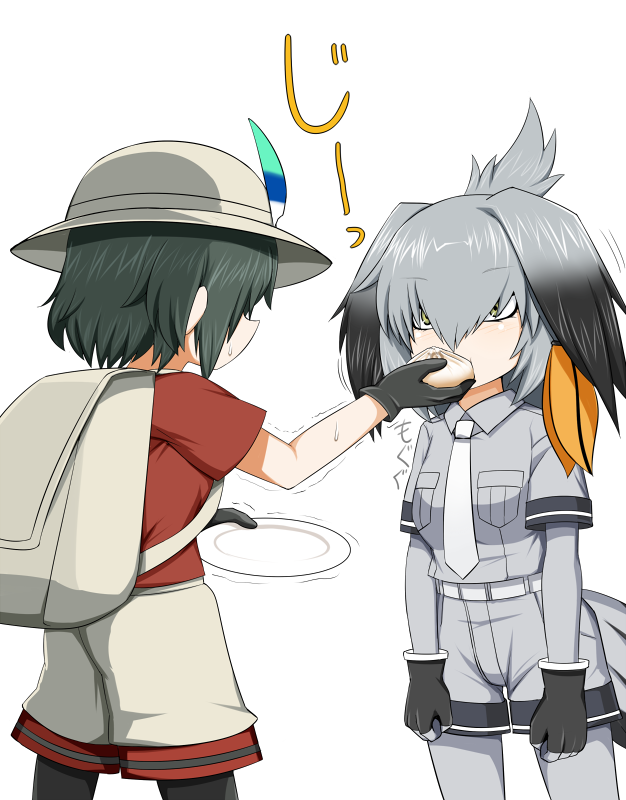 kaban and shoebill (kemono friends) drawn by sudou_noboru