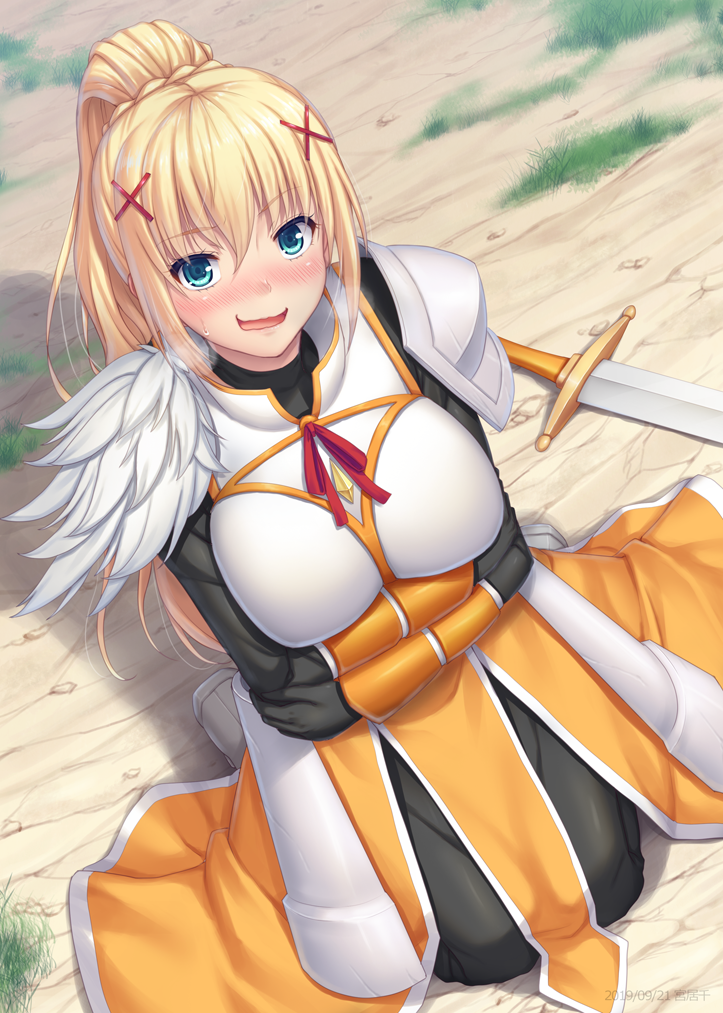 darkness (kono subarashii sekai ni shukufuku wo!) drawn by miyai_sen