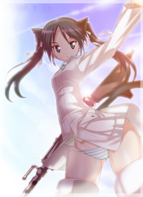francesca lucchini (world witches series and 1 more) drawn by jet_yowatari and musyunami