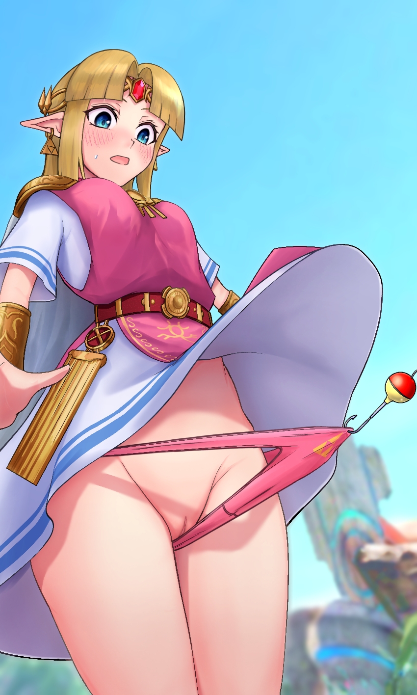 princess zelda (the legend of zelda and 2 more) drawn by irohasu_(csah8525)