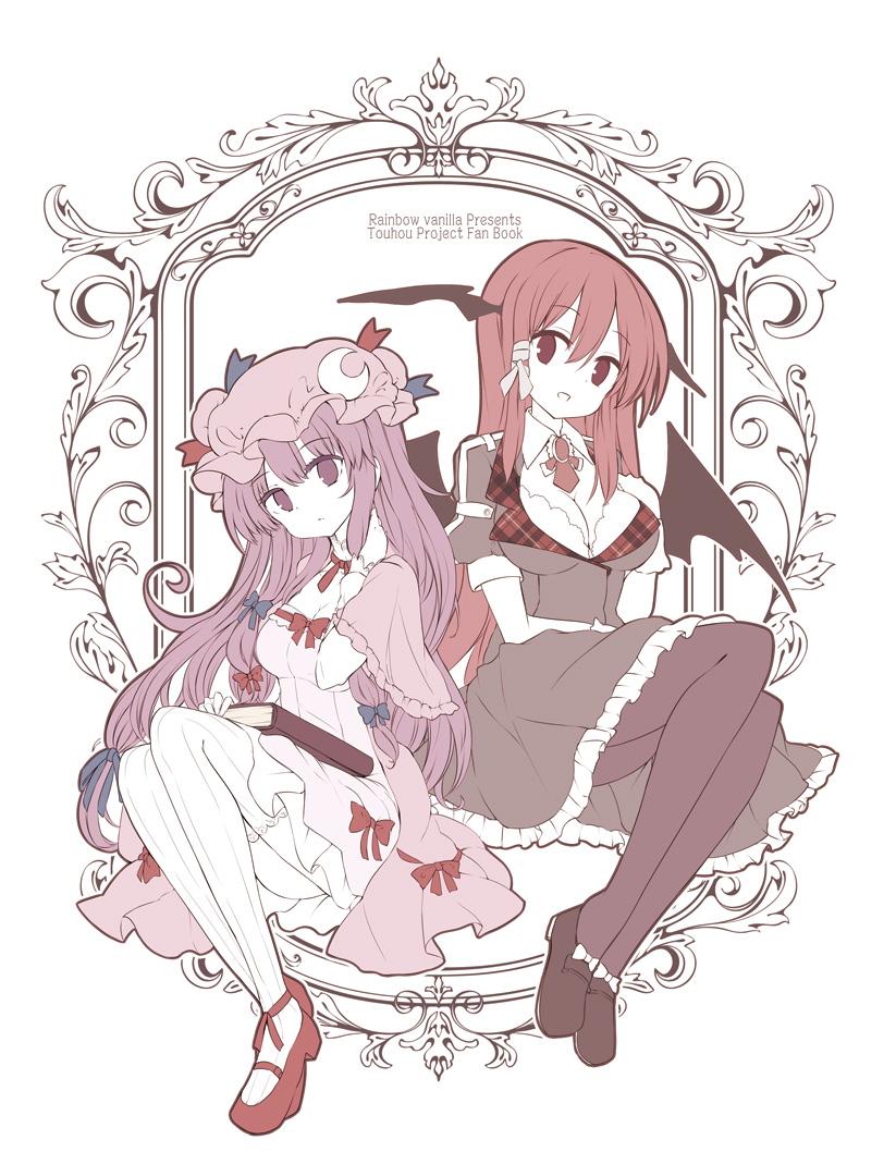 patchouli knowledge and koakuma (touhou) drawn by maturiuta_sorato