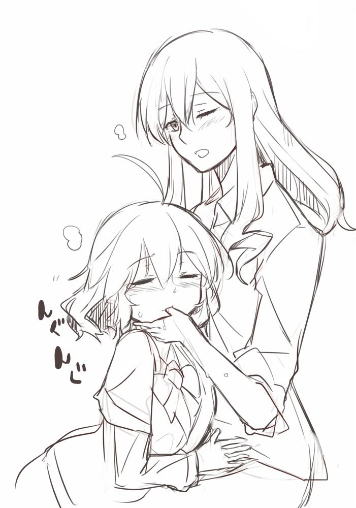 hashiri nio and yuri meichi (akuma no riddle) drawn by aimitsu_(ibityuttyu)